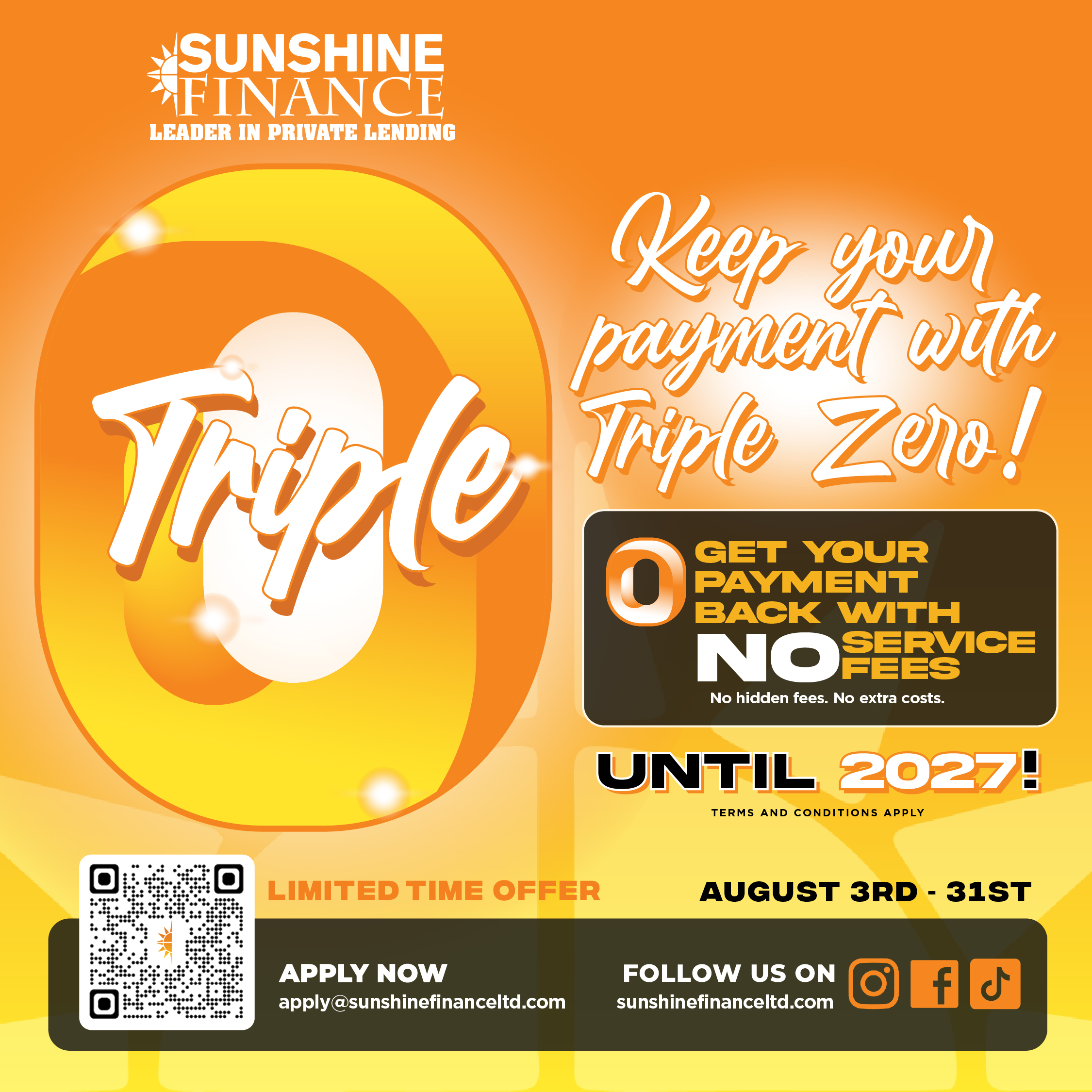 SFL Triple 0 Campaign (2026) Payment (1080x1080)